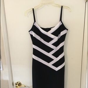 Joseph Ribkoff  Sexy Little Black & White Dress
